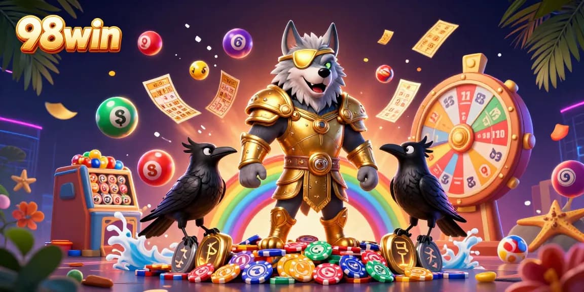 Experience thrilling games and big wins with 98win’s vivid lottery scene featuring dynamic elements.