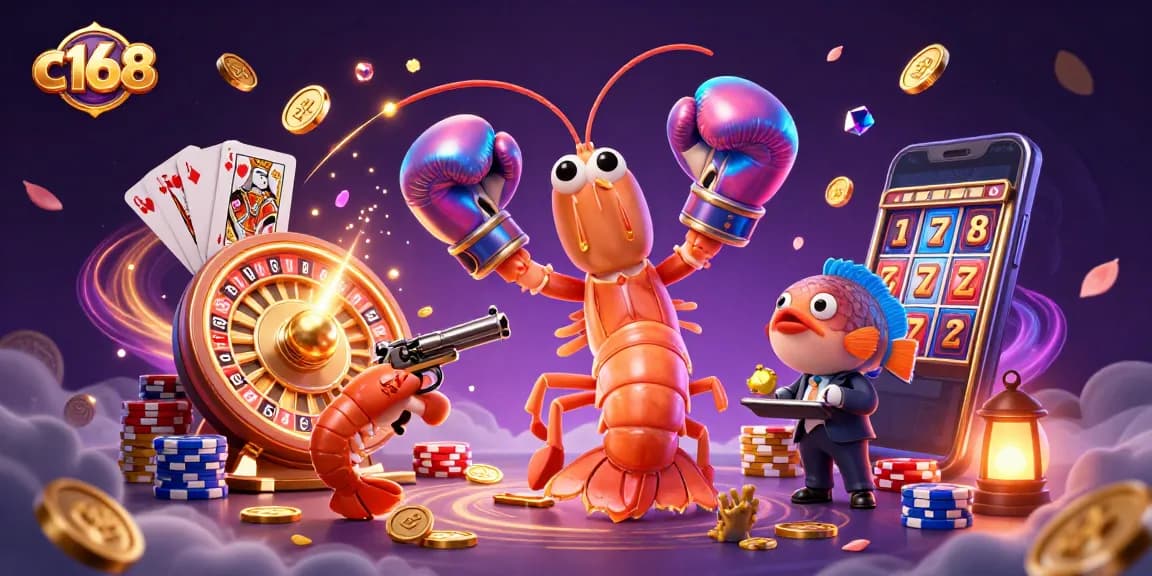 Experience thrilling gameplay at c168 with vibrant casino characters and rich, dynamic elements.