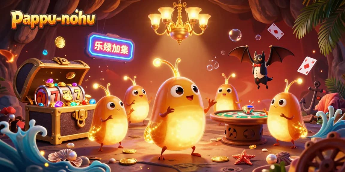Pappu-nohu game invites players to enjoy exciting casino action with vibrant glowworms lighting the scene.