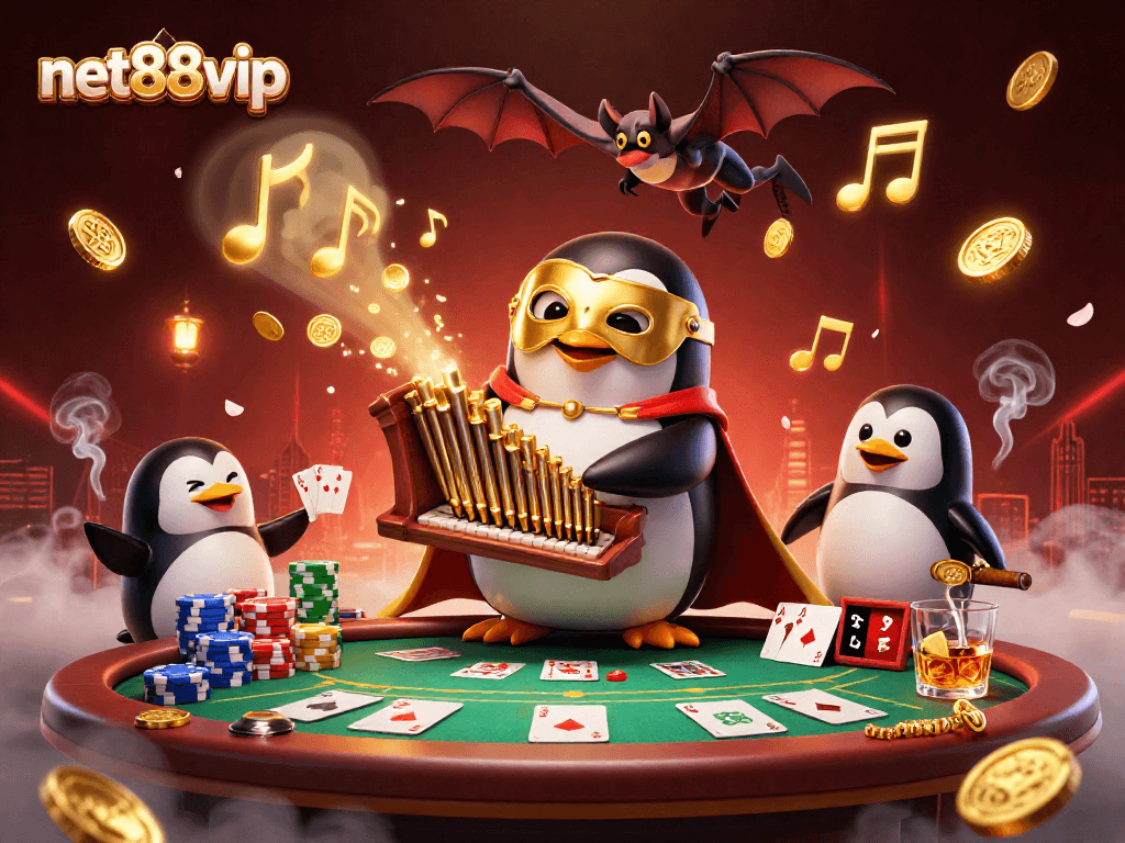 Experience exciting gameplay with net88vip at a vibrant casino scene featuring thrilling poker action.