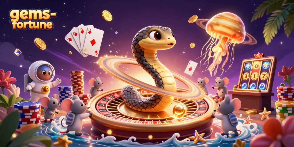 Experience gems-fortune with vibrant casino-themed 3D elements showcasing thrilling gameplay dynamics.