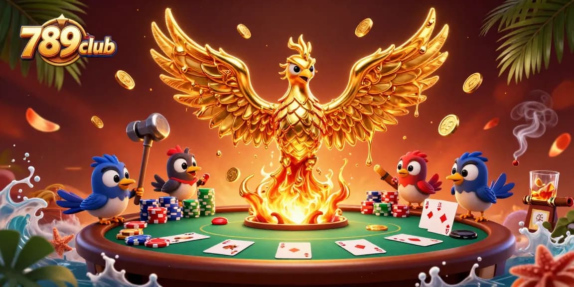 Experience thrilling gameplay with 789club's vibrant casino scene, featuring cards and chips.