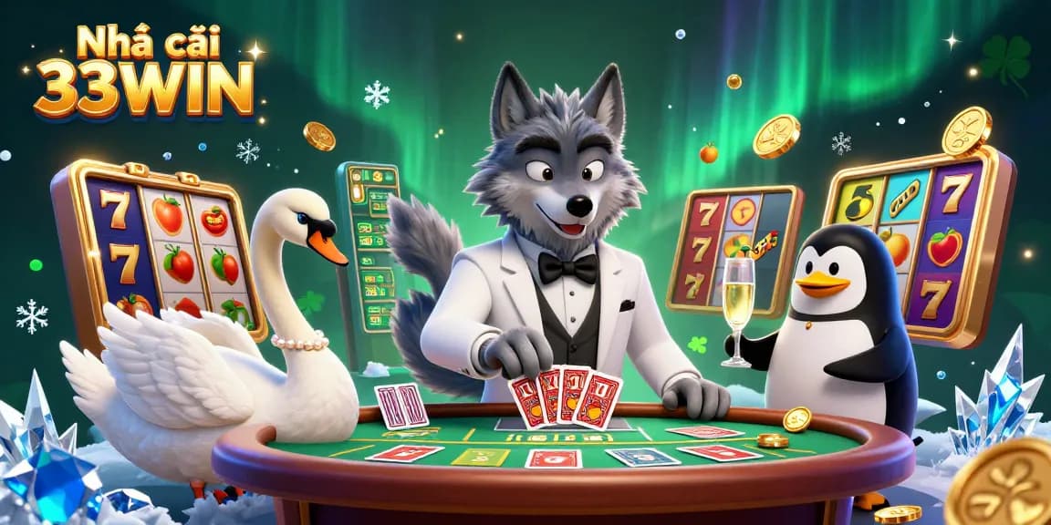 Experience excitement at Nhà cái 33WIN with vibrant slot games and dynamic casino elements.