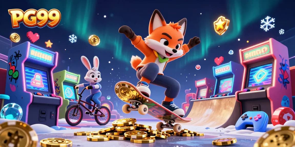 Experience thrilling gameplay at PG99 with animated characters and casino elements.