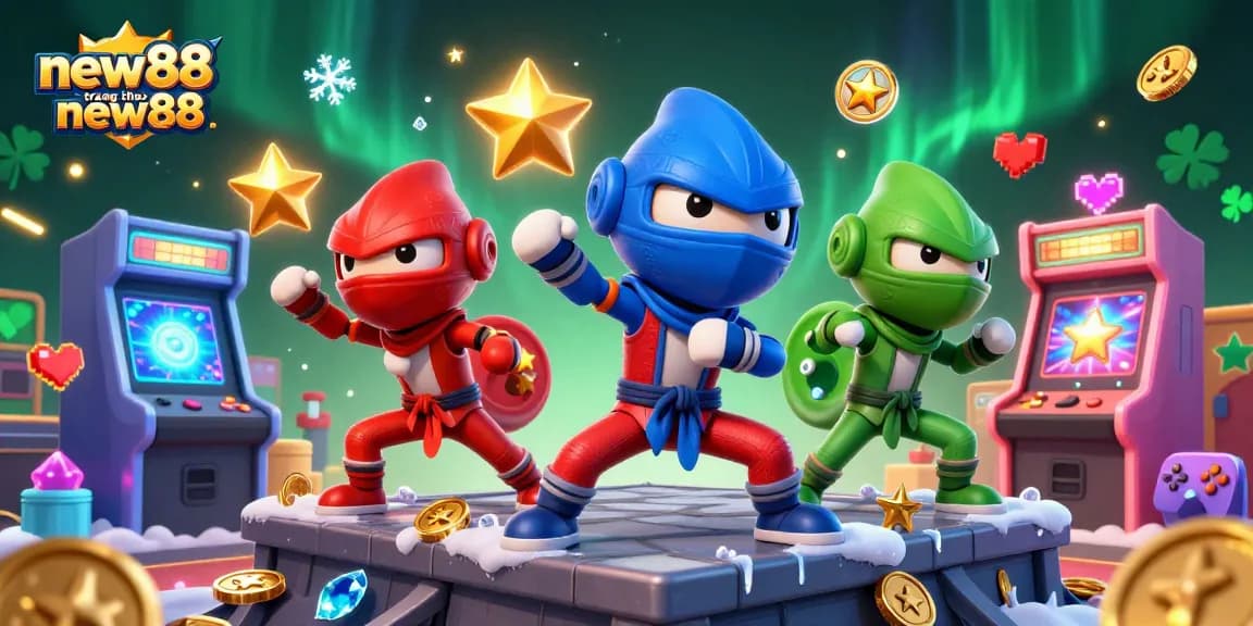 Experience thrilling gameplay with new88 trang chủ new88 and vibrant casino elements in a dynamic 3D scene.