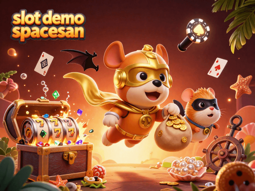 Spin the reels with slot demo spaceman in this vibrant 3D casino scene filled with action and excitement.