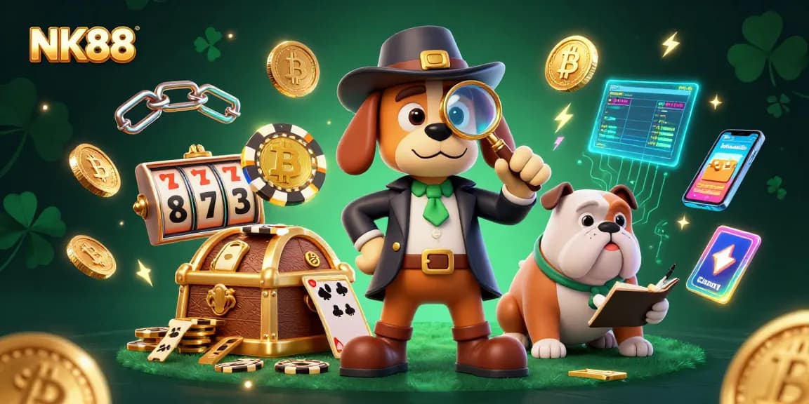 Play and win with NK88 in this vibrant online casino adventure featuring animated characters and stunning graphics.