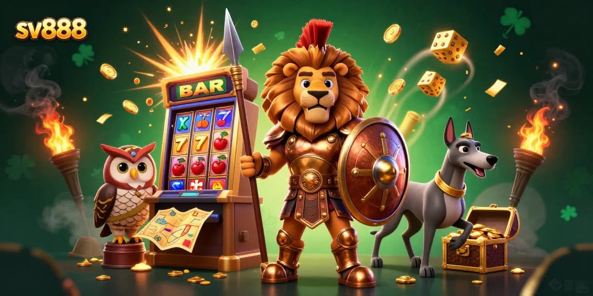 Experience thrilling wins with sv888's exhilarating jackpot scene filled with vibrant gaming elements.
