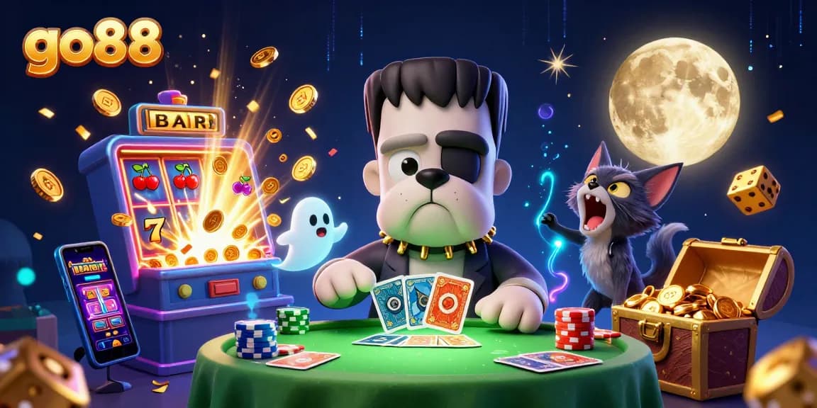 Engage with go88 in a thrilling casino adventure featuring monsters and vibrant game elements.