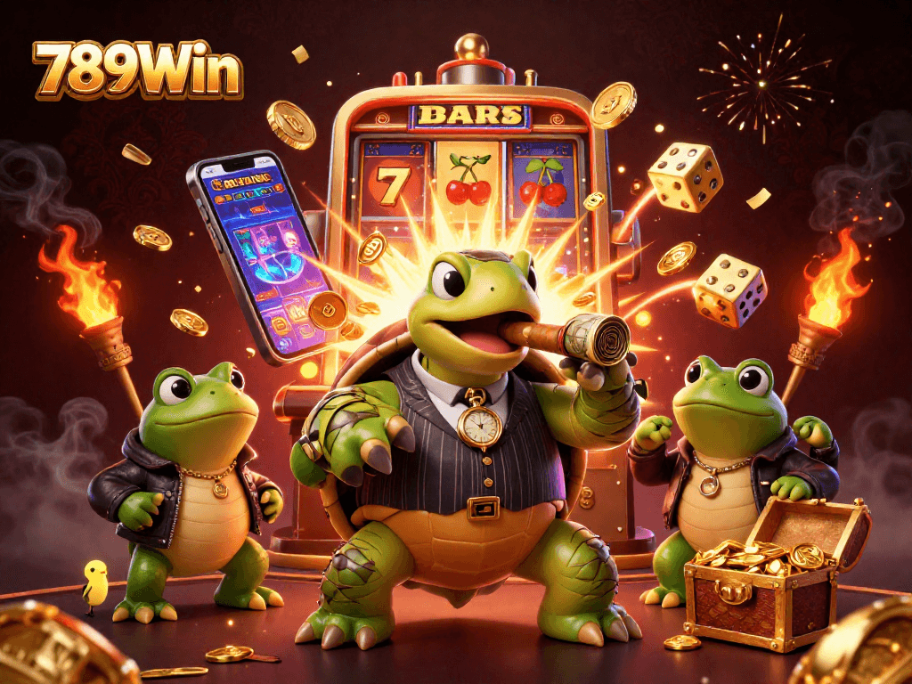 Experience thrilling gaming adventures at 789Win with vibrant casino characters and engaging gameplay elements.