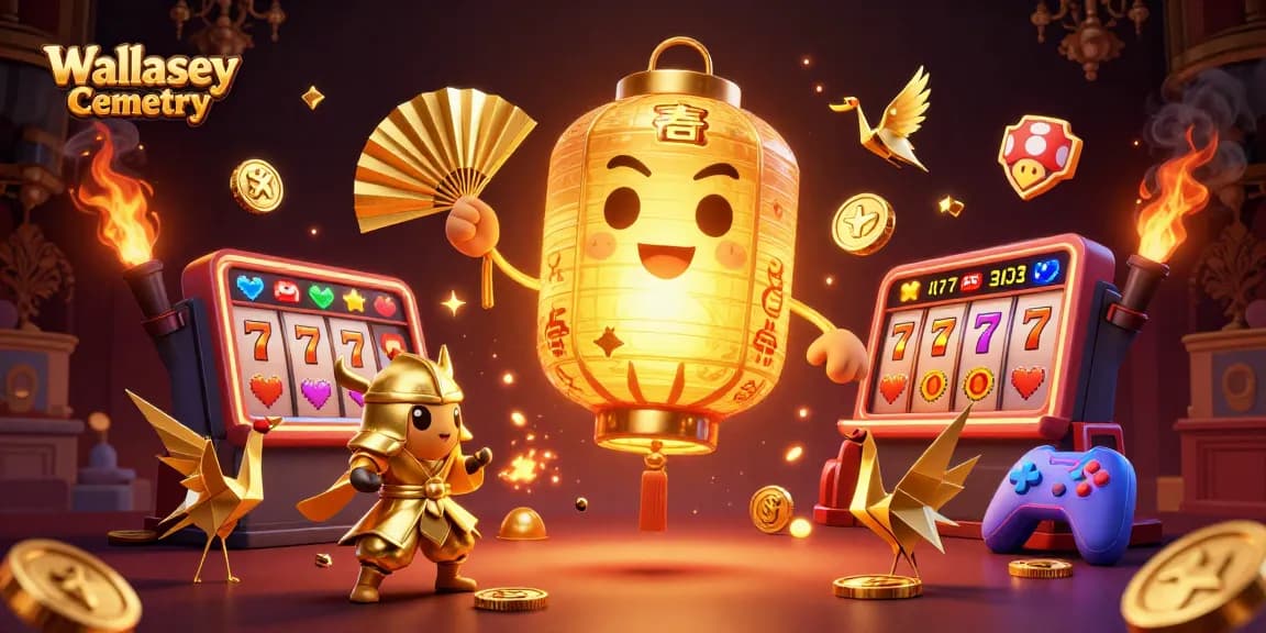 Experience thrilling gaming at Wallasey Cemetery with vibrant slot symbols and golden folklore.