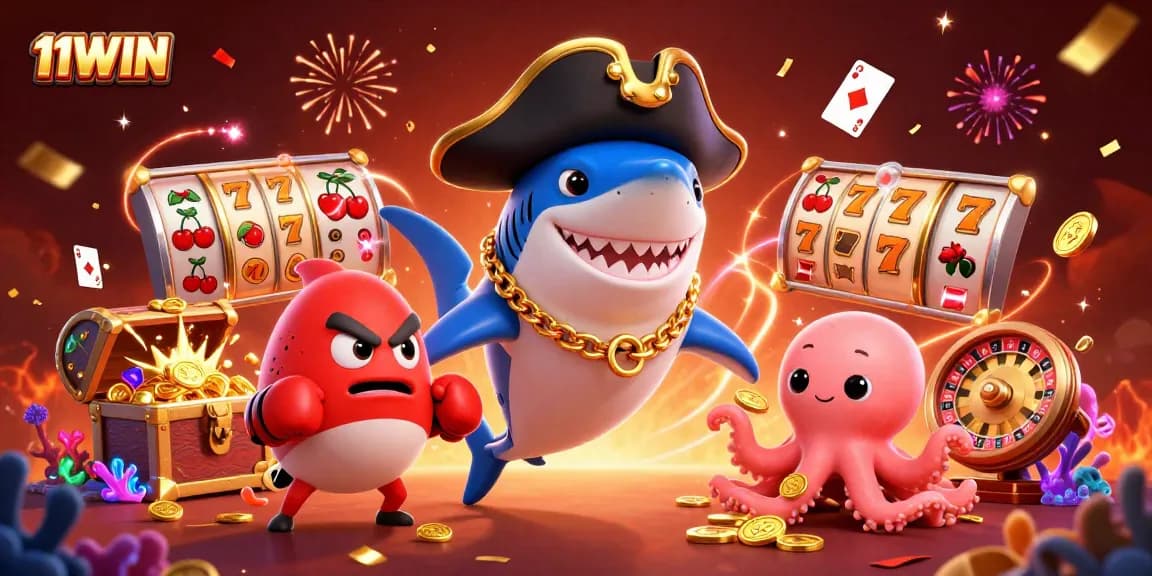 Engage with the thrill of gaming at 11WIN, featuring a pirate-themed slot adventure.