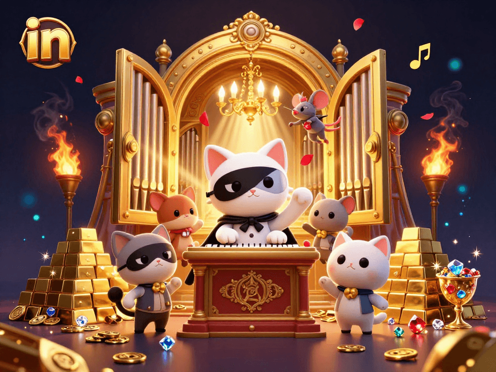 Engage with thrilling gameplay in diverse casinos, featuring a phantom cat and mouse in a vibrant scene.