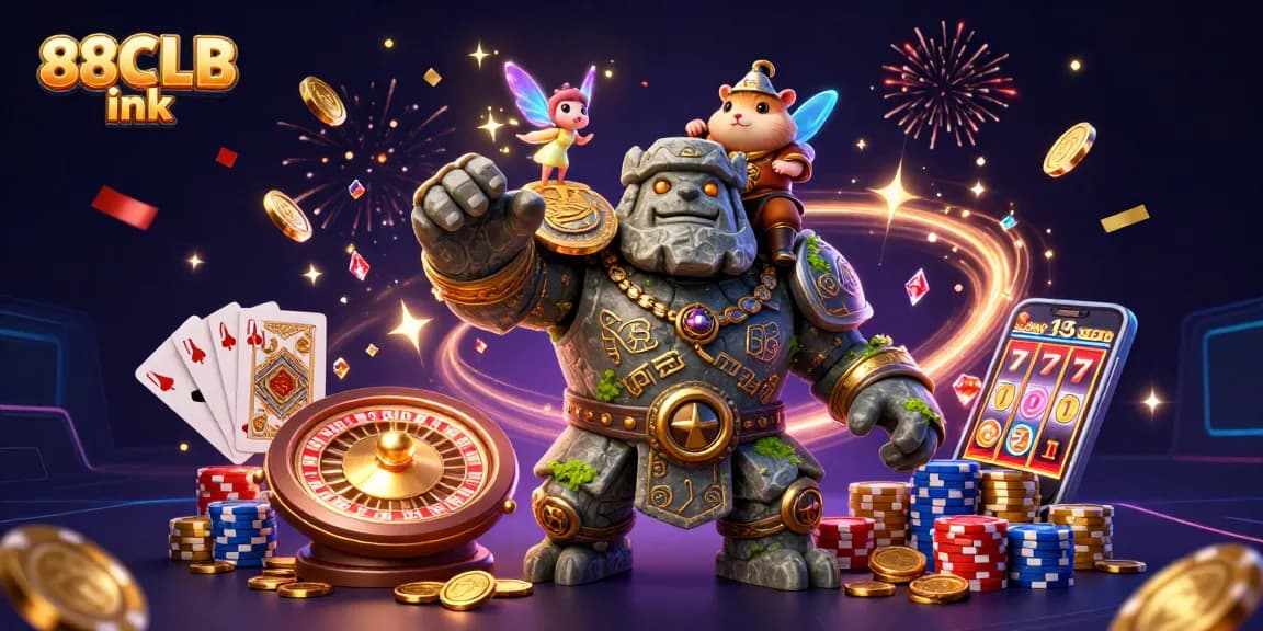 Experience exciting moments with 88CLB ink as magical characters bring the casino to life with vibrant energy.