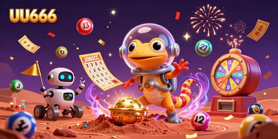 Engage with exciting UU666 casino adventures amidst a vibrant Martian landscape!