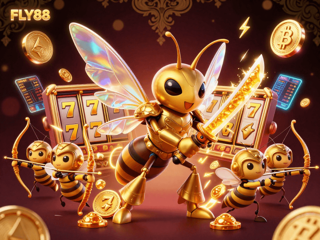 Join FLY88 in a thrilling gaming adventure with vibrant casino elements and immersive action!