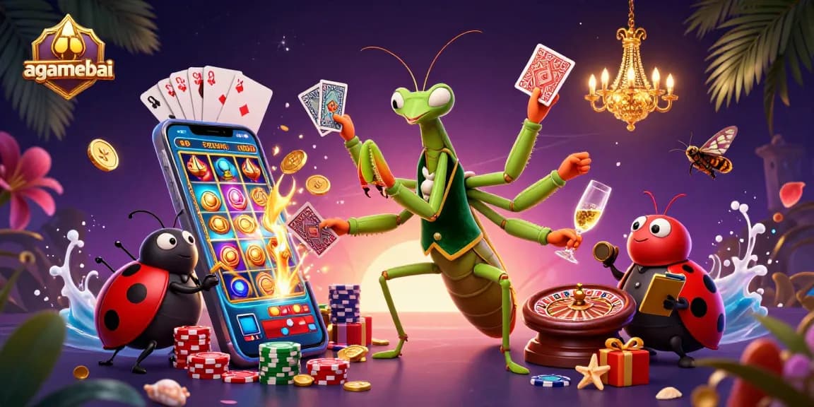 Experience the thrill of agamebai with immersive cartoon characters in a vibrant casino scene.