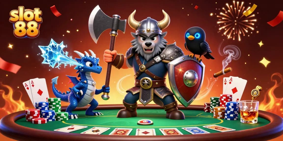 Experience the thrill of slot 88 action with dynamic gaming elements and vibrant characters.