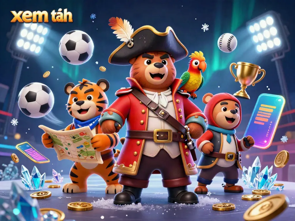 Experience thrilling sports betting at VSBET with dynamic 3D characters and vibrant casino elements, xem thêm fun!