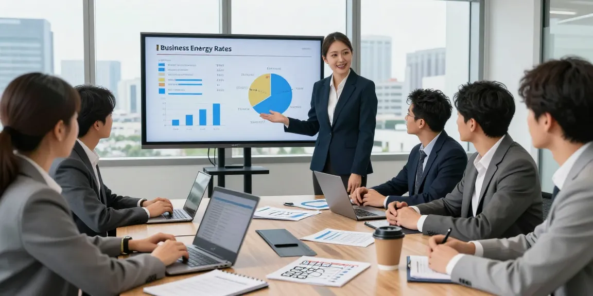 Switch business energy supplier with expert guidance in a professional meeting setting to cut costs effectively