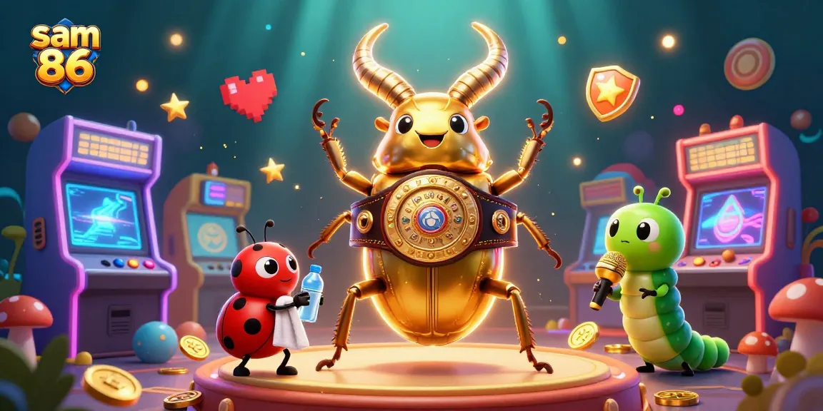 Join the vibrant fun at sam 86's gambling paradise with dynamic characters in a colorful casino setting.