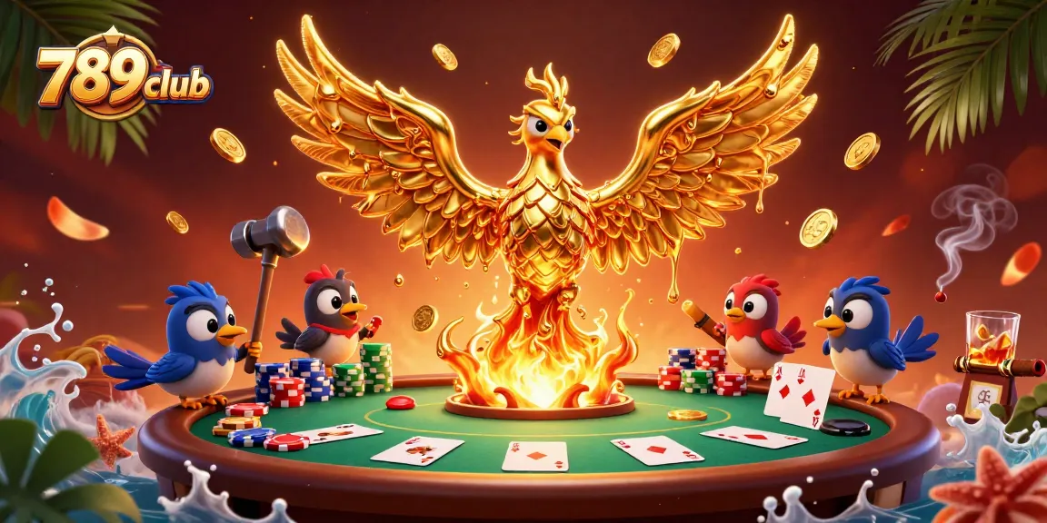 Experience thrilling gameplay with 789club's vibrant casino scene, featuring cards and chips.