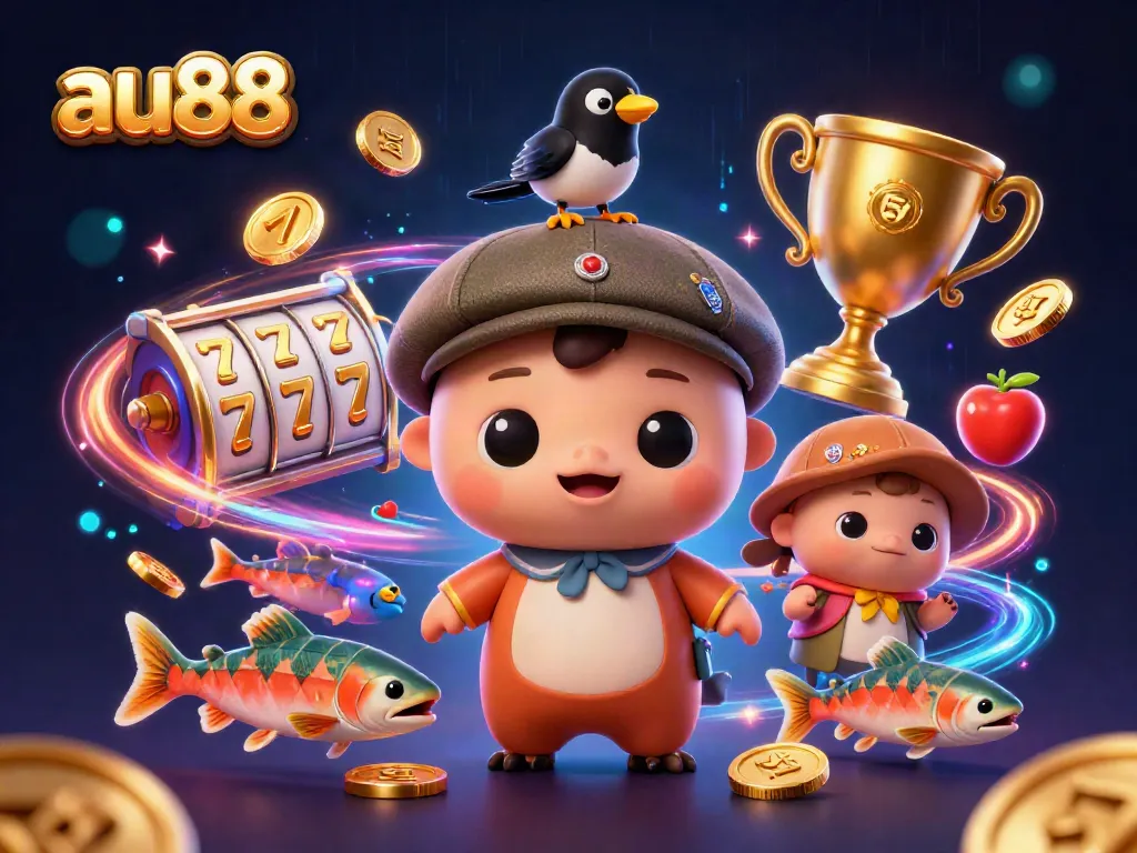 Spin the reels and win with au88, featuring a playful Nessie and exciting jackpot elements.
