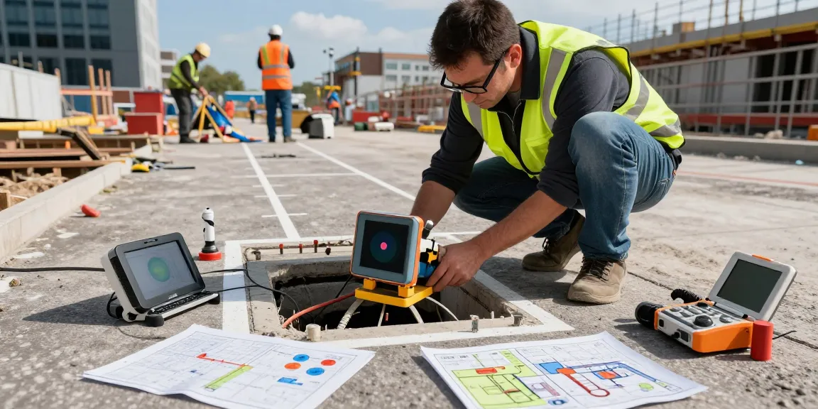 GPR Utility Surveys PAS128 London by professional surveyors locating underground utilities.