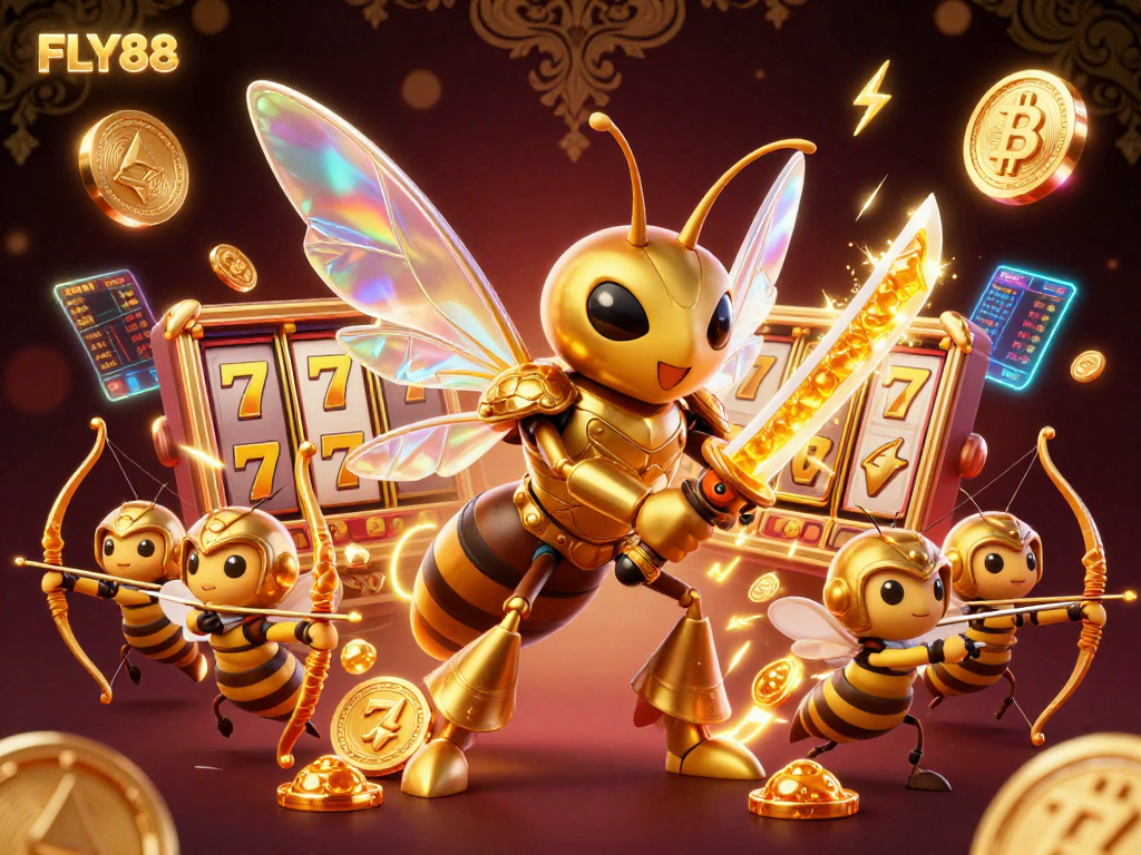 Join FLY88 in a thrilling gaming adventure with vibrant casino elements and immersive action!