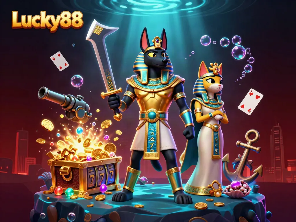Engage in thrilling gaming adventures with Lucky88's vibrant characters and dynamic elements.