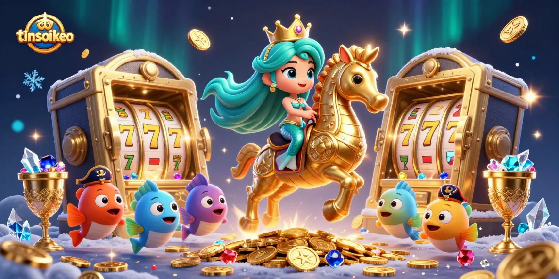 Experience vibrant gaming thrills with tinsoikeo's captivating 3D mermaid princess and seahorse adventure.
