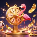 Experience thrilling games at vmax88 with a dynamic illustration featuring exciting casino elements and vibrant characters.