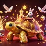 NỔ HŨ MG showcases an exciting jackpot explosion with thrilling slot elements in a vibrant 3D scene.