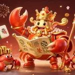 Bet on QQ888 with the golden crab emperor and vibrant casino elements for an exciting gaming experience.