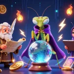 Experience u88's vibrant casino world with mystical characters and blockchain elements.