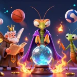 Engage with kèo bóng đá nhà cái through a vibrant, dynamic sports betting illustration with mystical elements.