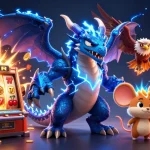 Experience jackpot excitement with debetz in this vibrant 3D casino scene.