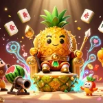 Experience thrilling gaming with xoilactv39 in a vibrant 3D casino illustration, showcasing fun characters and dynamic elements.