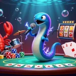 Engage in thrilling casino fun with williamshakespeare-sonnets featuring vibrant 3D illustration of electric eel DJ.