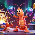Experience thrilling wins with tha bet in this dynamic casino scene featuring vibrant characters and games.