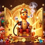 Experience the excitement of lucky88 with vibrant casino visuals, showcasing the enchanting caterpillar master.