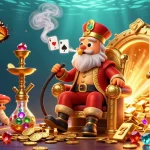 Win big with open88 in this vibrant 3D casino scene, featuring unique elements and characters.