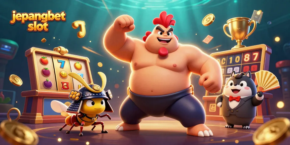 Experience the excitement of Jepangbet slot with dynamic characters and vibrant gambling elements.