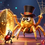 3winni players enjoy dynamic casino action in a vibrant golden tarantula-themed illustration.