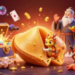 Experience the thrill of bk8 with a 3D golden cookie scene filled with treasure and luck.