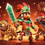 Experience the thrills of gaming with 789BET's vibrant casino scene featuring slot reels and warriors.