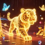 Experience thrilling gaming adventures at 88aa1 with vibrant visuals of golden tiger and treasure.