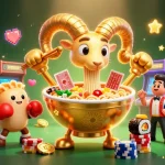 Experience vibrant gaming action with the playful characters in 58win's dynamic casino atmosphere.