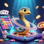 Experience the thrill of J88 love with a cosmic casino adventure in this vibrant illustration.